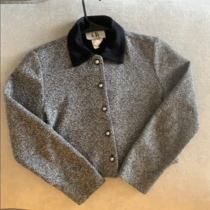 90s Cropped long sleeve button up